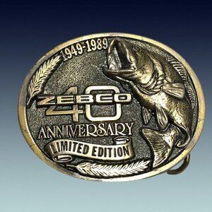 Vintage Fish Belt Buckle 1949 - 1989 Zen o 40th Anniversary Limited Edition.